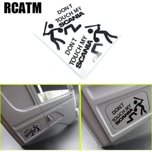 Fun Decoration Stickers for 1/14 Tamiya RC Truck Trailer Tipper Scania DIY Parts