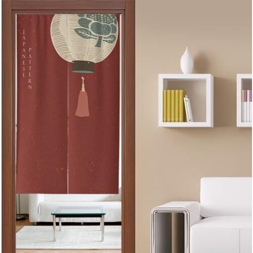 Japanese Retro Abstract Door Curtain Kitchen Decoration Shade Curtain Hanging Curtain Bedroom Bathroom Feng Shui Curtain Noren