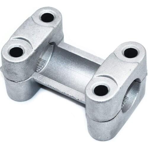 1 set 22mm Silver Motorcycle HandleBar Fat Bar Riser Mount Clamp Adapter