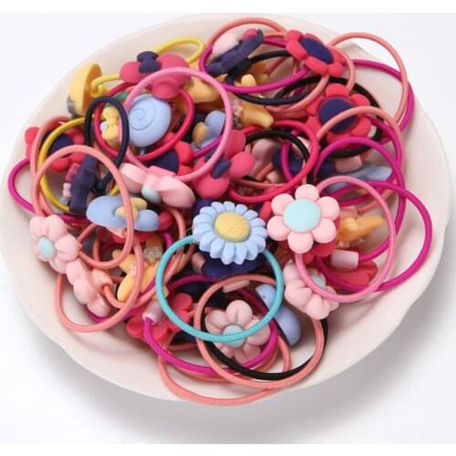 1PC Lovely Flower Princess Headwear Baby Headdress Girls Hair Accessories Kids Elastic Hair Bands Children Hair Ropes