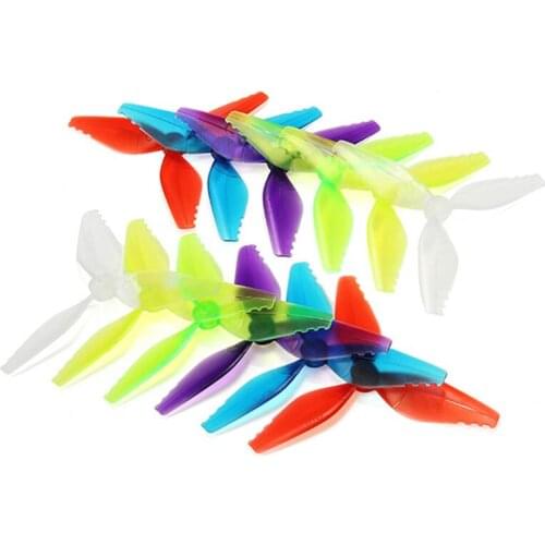 6 Pairs V2 5041 FishBone 3 Blade Racing Propeller 5.0mm Mounting Hole Propellers Prop Blades For RC Drones