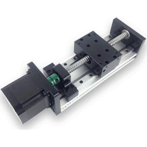 100MM -600MM Effective Travel SFU1204 1605 1610 Ballscrew 12 16mm Linear Guide Motion Module Rail Table CNC 3D Printer Part GX80