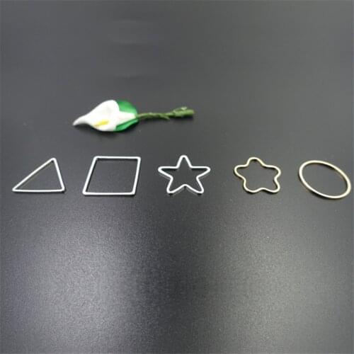 200pcs Copper Metal Various Shape Ear Ring Earring Pendant DIY Earring Finding