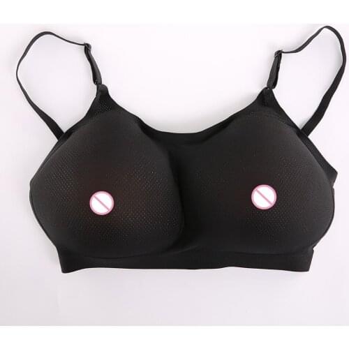 2020 A-E cup triangular breast Silicone Breast Forms Fake Boobs Triangle Breasts Suit For Crossdresser Transvestite Drag Queen