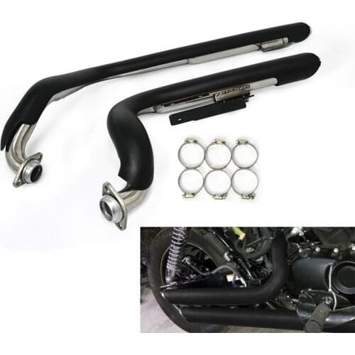 For Harley Street 500 XG500 XG750 Street V-Rod XG750A 2014-2021 Motorcycle Full Muffler Exhaust System Pipe+Silencers Stainless