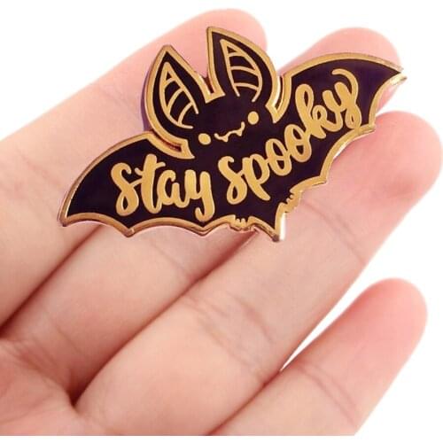 DZ1978 Halloween Enamel Pin Brooches Bag Lapel Pin Cartoon Holiday Badge Backpack Decoration Jewelry Gift Accessories