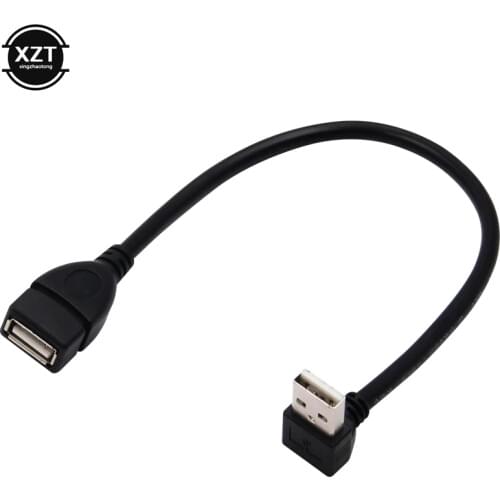 USB 2.0 A Male to Female 90 Angled Extension Adaptor cable USB2.0 right/left/down/up cord Adapter cable hot sale high quality
