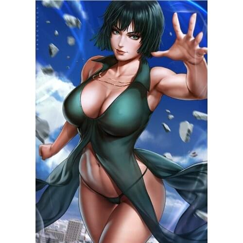 Sexy Lady Fubuki Canvas Paintings 21x30cm 30x45cm Custom Print Video Game Anime ONE PUNCH MAN Art Posters Wall Pictures for Room
