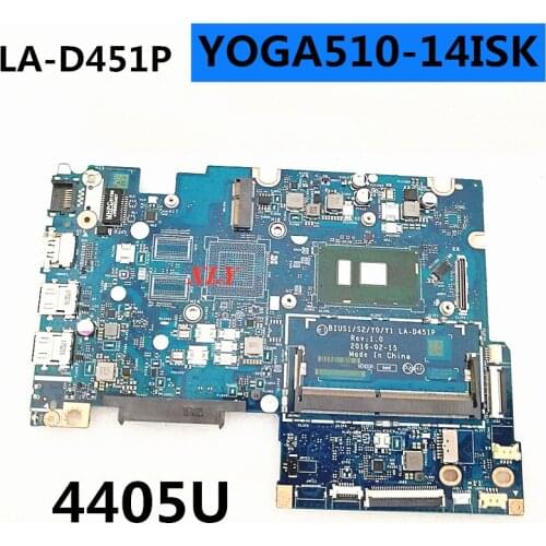 LA-D451P motherboard for lenovo yoga Flex4-1470 510-14isk notebook motherboard with pentium 4405u cpu perfect test ok