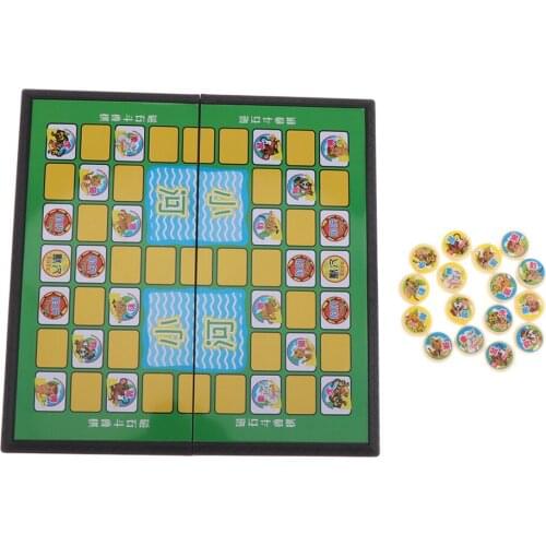 Small Chinese Jungle Animal Chess Board Game Kid Children Game Gift