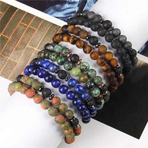 2pcs Fashion Blue Green Yellow Multilayer Handmade Bracelet Metal Charm Elastic Bracelet With Stone Designer Jewellery Wholesale