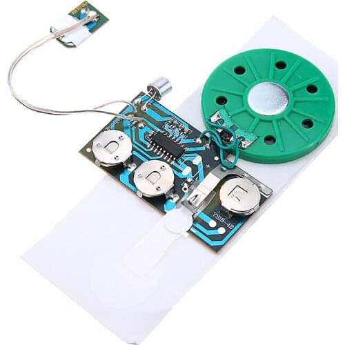 30S Music Sound Voice Recording Module Chip Audio Music Recordable Recording Module Board Chip for Greeting Card DIY
