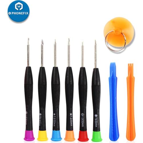 PHONEFIX 9 in 1 Mobile Phone Repair Tool Kit Spudger Suction Cup Screwdrivers Set for iPhone X 8 7 6S 6P Screen Repair Kit