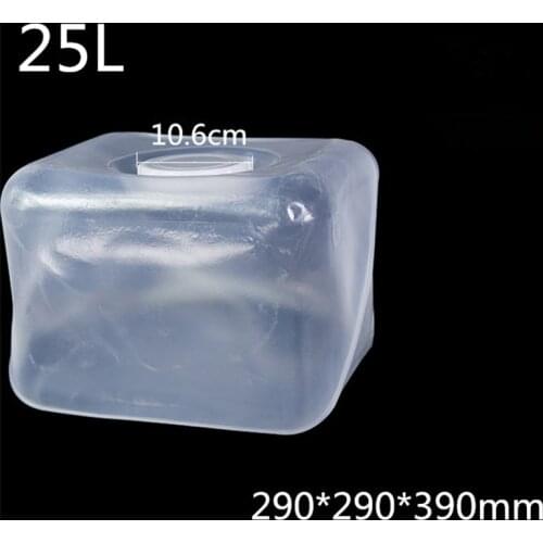 25 liter wide mouth Portable Foldable soft LDPE Water Tank for Home office travel water storage container