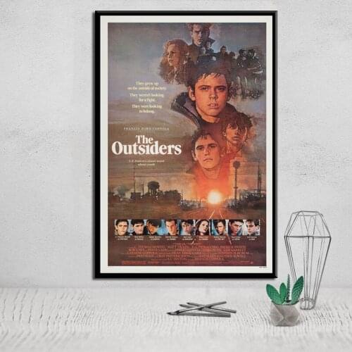 The Outsiders Classic Movie Art Canvas Painting Poster Wall Home Decor
