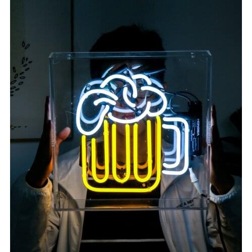 Real Neon Glass Tube Beer coffee Sign Led Letters Home Decoration