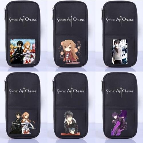 Sword Art Online SAO Student School Office Stationery Storage Cosplay Pen Pencil Case Bag Wallet Purse Unisex Gift