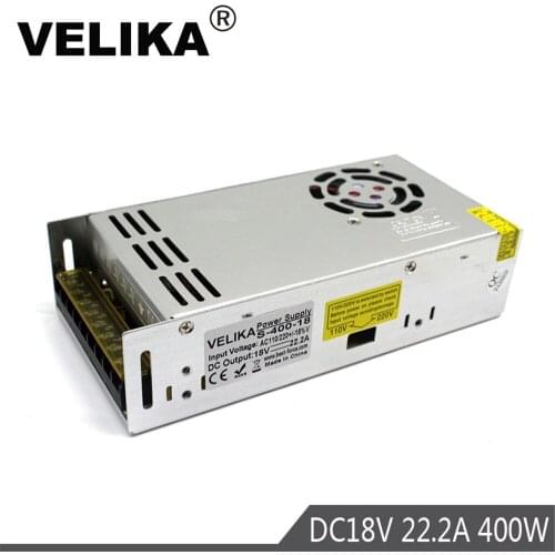 Small Volume Single Output 400W 18V 22.2A Switching Power Supply Transformer AC110V 220V TO DC18V SMPS for LED Light CNC Stepper
