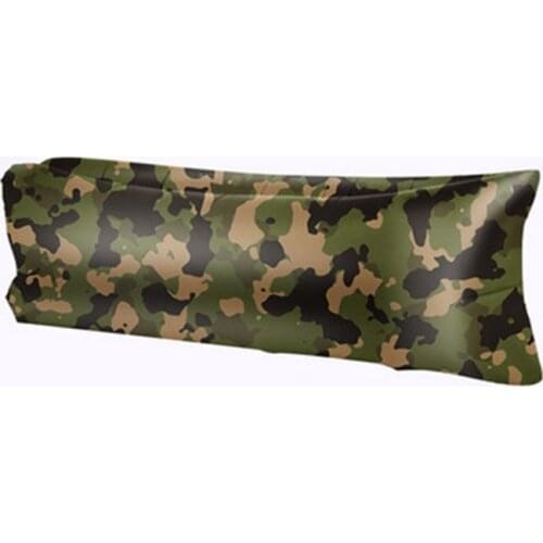 Portable Sleeping Bag Camouflage Siesta Waterproof Inflatable Sofa Bed Garden Air-filled Beach Lounge Chair Easy Folding/Storage