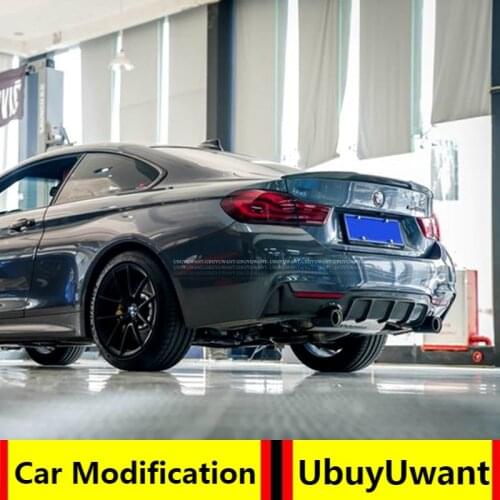 UBYUWANT High Quality Carbon Fiber Exterior Rear Spoiler For BMW F32 4 Series 428i 435i 2 Dr For Coupe 2013-2019 V Style