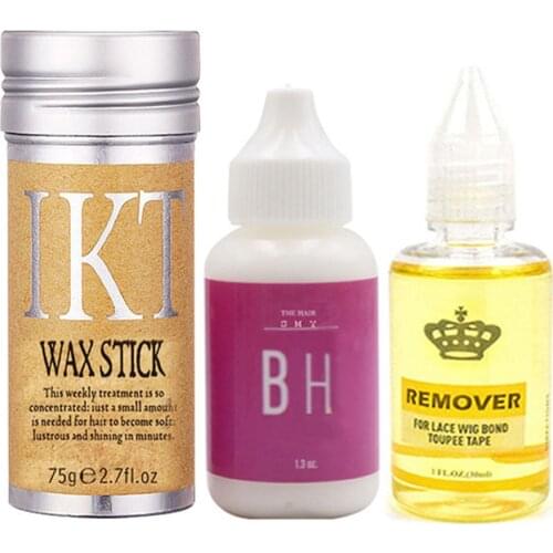 Hair wax stick bold hold lace glue For Mens toupee/bobo wig adhesives wig glue waterproof hair glue kits