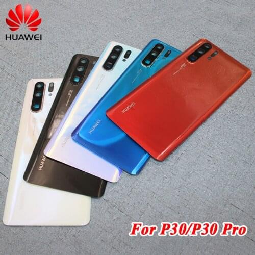 Huawei P30 P 30 Pro Battery Back Cover Original Rear Door Housing Panel Case For Huawei p30 pro With Camera Lens + Sticker &Logo