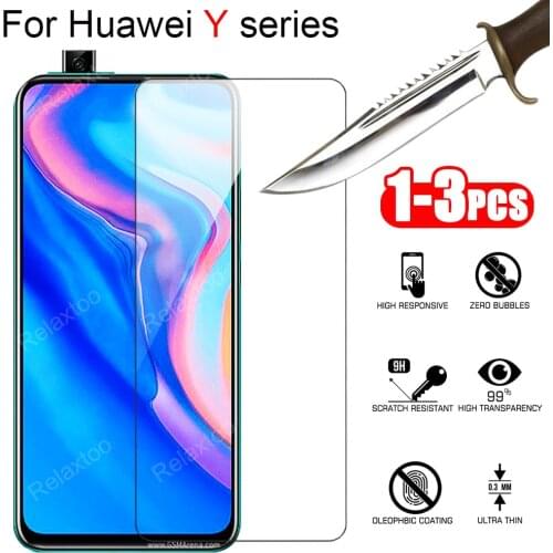 1-3PCS Screen Protector For Huawei Y9 Prime 2019 For Huawei Y5 Y6 Y7 Prime Pro 2019 Y5p Y6p Y7p Protective Glass Tempered film