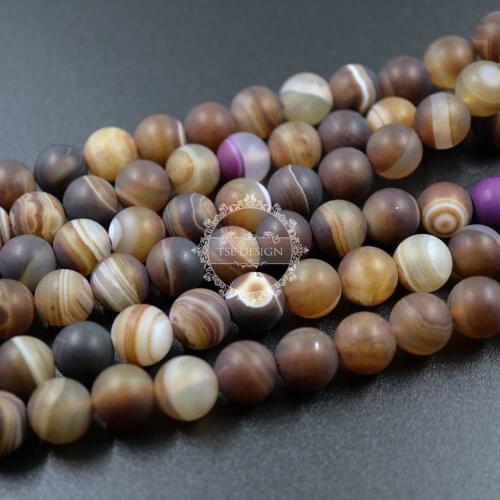 15inch string,about 38pcs,10mm round shape brown dyed weathered loose beads findings supplies 3110168