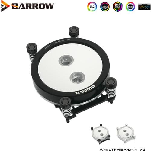 Barrow Computer Using Liquid CPU Water Block Compatible AMD AM4 Platform Motherboard Cooler,G1/4" 5V,LTFHBA-04N V2