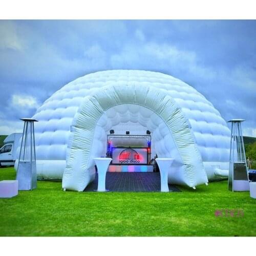 Free air ship to door, 8m dia inflatable igloo dome tent inflatable wedding marquee party tents inflatable event snow globe tent