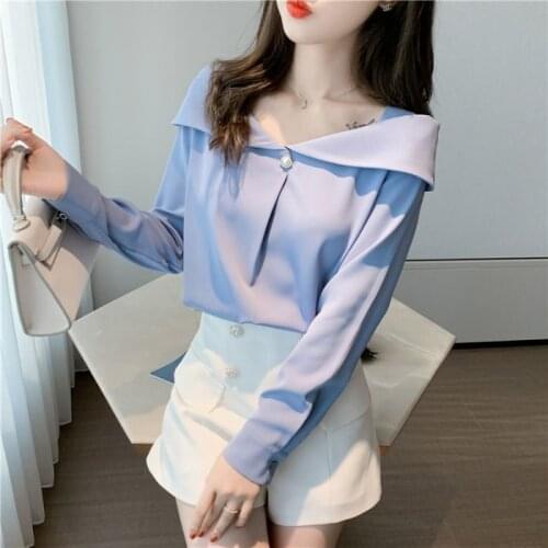 Blouse Women Chiffon Shirt Womens Autumn Clothing Long Sleeve White Shirt Shirt Blusas Mujer De Moda