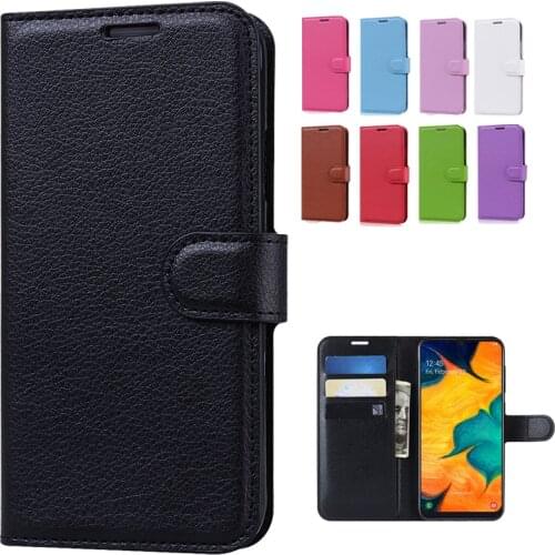 Case For Samsung Galaxy A30 Phone Leather Wallet Case For Samsung A30 Luxury Walet Back Cover Flip Case For Galaxy A30 SM-A305F