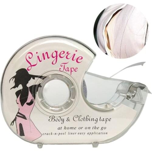 3 Meters Double Sided Body Tape Self-Adhesive Bra Clothes Dress Shirt Secret Lingerie Sticky With Dispenser Safe Accessories