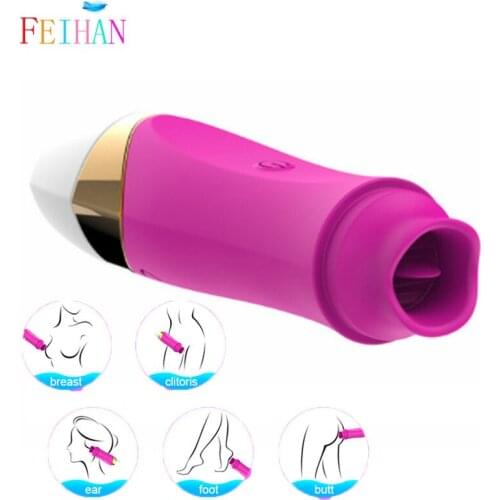 FH USB tongue vibrator clitoris nipple stimulator vaginal massager female masturbation adult female tongue G point stimulation