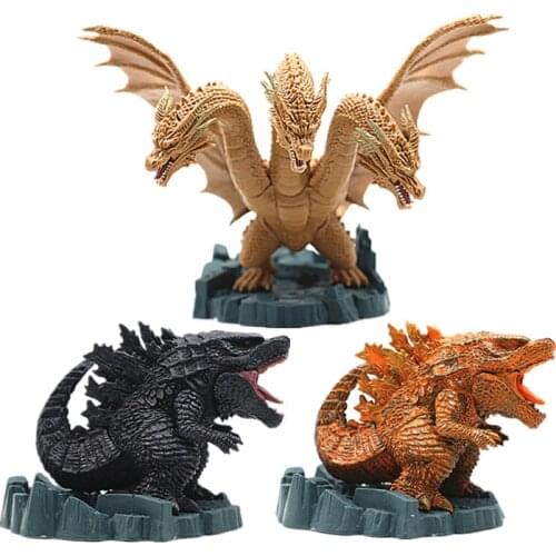 Godzilla King Kong VS Godzilla Quidora Movie Surroundings Figure Animal Dinosaur Gorilla Toys 12CM ABS Modle Figma Gift Toy