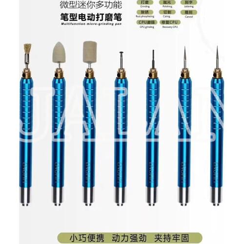 W-05 Electric Mini Grinder Pen CPU IC Chip NAND Flash Cutting Polishing Tool Kit Mobile Phone Motherboard Glue Clean Repair