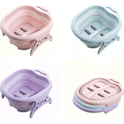 Wonderlife Foldable Footbath Plain Soak Feet Foot Massage Plastic Bucket Large Capacity Deepening Household Foot Bath Relieve