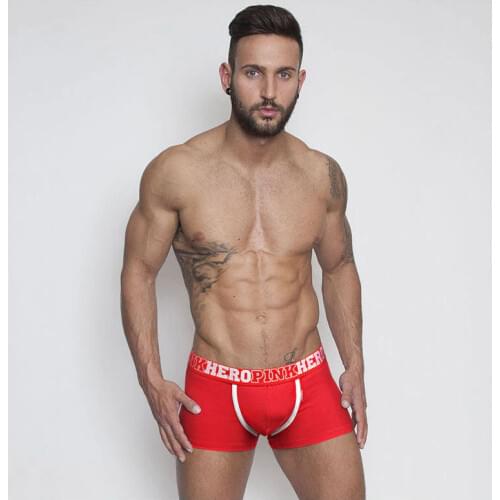 4colors Men Underwear Boxers Sexy underpant Cotton Male Panties Shorts