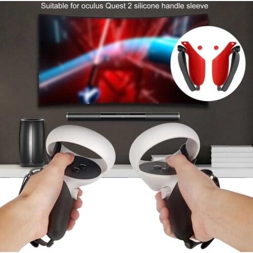 Anti-fall Non-slip Protective Cover Silicone Soft VR Handle Case for Oculus-Quest 2 Touch Controller