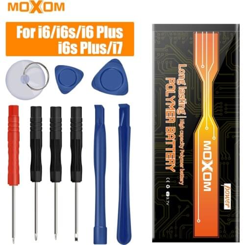Original MOXOM Battery For iPhone 6 6S Plus 6Plus 6SPlus 7 iPhone6 High Capacity Replacement Lithium Polymer Bateria + Free Tool
