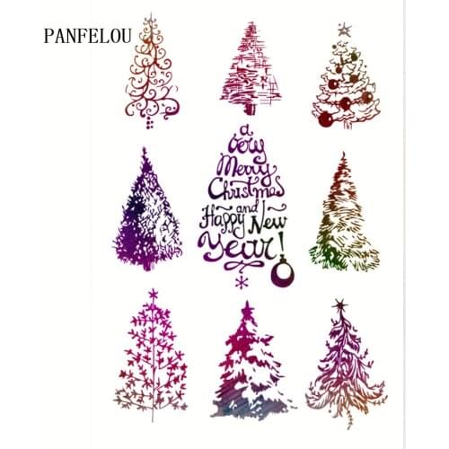 PANFELOU Happy New Year Kitty 11*16 Transparent Clear stamp Silicone Seal DIY scrapbooking/photo album Easter stamp sheets
