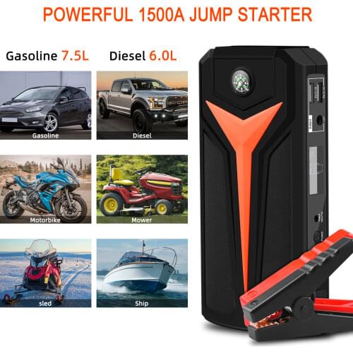 Car Jump Starter Power Bank Portable Car Battery Booster Charger 12V Starting Device Petrol Diesel Car Starter Buster
