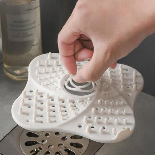Smudge Filter Bathtub Plug Bathroom Plug Toilet Drain Plug Anti-Clogging Floor Drain Hair Filter Sink Plug