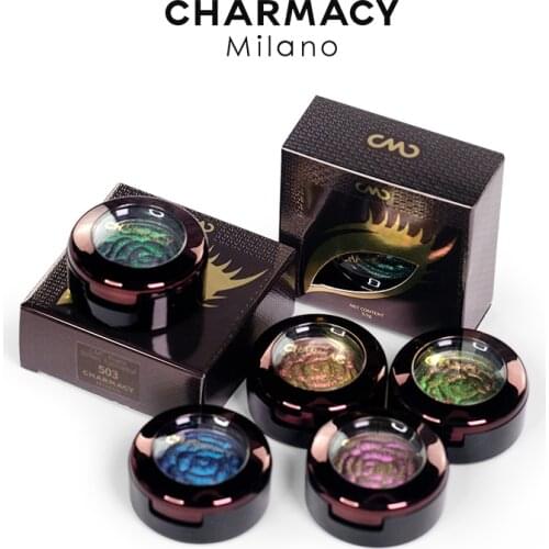 CHARMACY 6 Colors Chameleon Eyeshadow Duochrome Pigment Eye Shadow Highlighter Eyeshadow Waterproof Glitter Shimmer Cosmetics