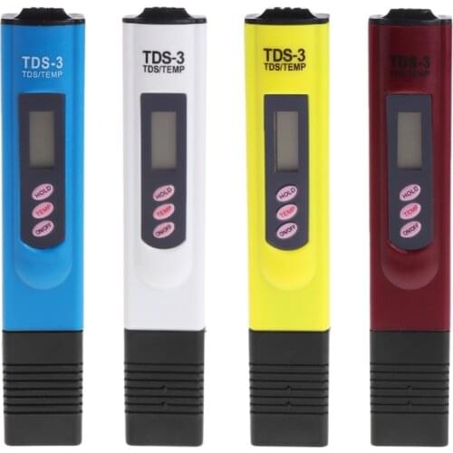 OOTDTY Water Quality Purity Tester TDS LCD Temperature Meter PPM Filter Hydroponic Pool 4 Colors