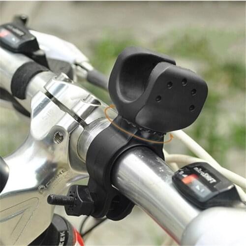 Bicycle Front Light Clip Mount Bracket Flashlight Holder Cycling Bike Light Torch 360 Degree Rotation With Antiskid Rubber
