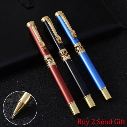 High Quality Brand Full Metal Roller Ballpoint Pen Office Business Men Signature Writing Pen Buy 2 Send Gift