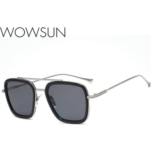 WOWSUN Square Fashion Sunglasses Women Luxury Brand Designer Vintage Sun glasses Female sunglasses for women