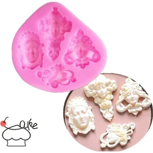 1PC Fondant Silicone Mold DIY Retro Shape Cake Baking Tool Chocolate Pastry Mold kitchen Craft Cake Decorating Tools L158