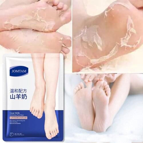 JOMTOM 2pc=1pair Feet Exfoliating Foot Mask Skin Care Peeling Dead Skin Feet Mask Pedicure Socks Foot Cream For Heels TXTB1